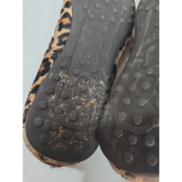 Coach Fredrica Brown Leopard Print Slip On Driving Loafer Flats Womens Size 6.5B - Picture 12 of 12